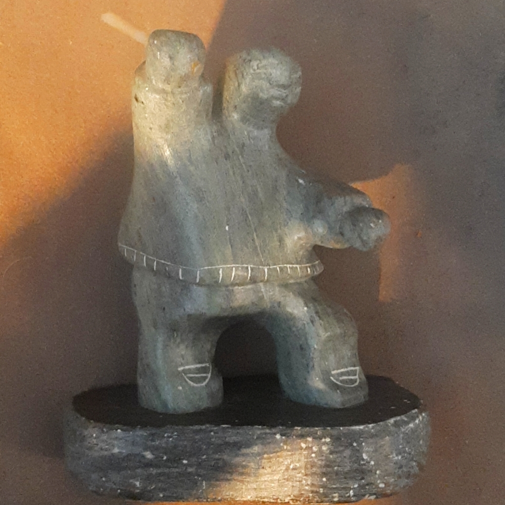 Vintage DIMU soapstone carving
